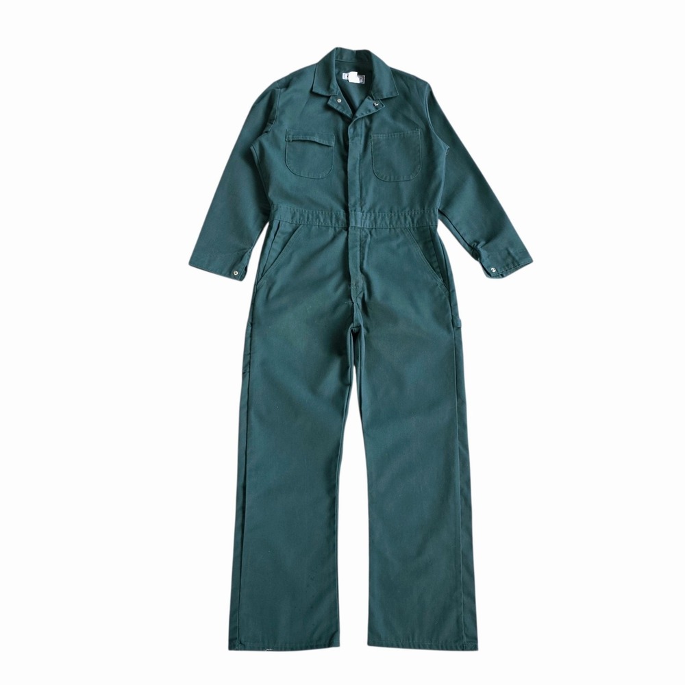 Sears Roebucks Coveralls Size 40 (R) Forest Green Utility Gorpcore Retro 80s VTG